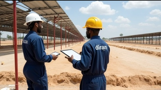 Diran Solutions Team Conducting Site Survey